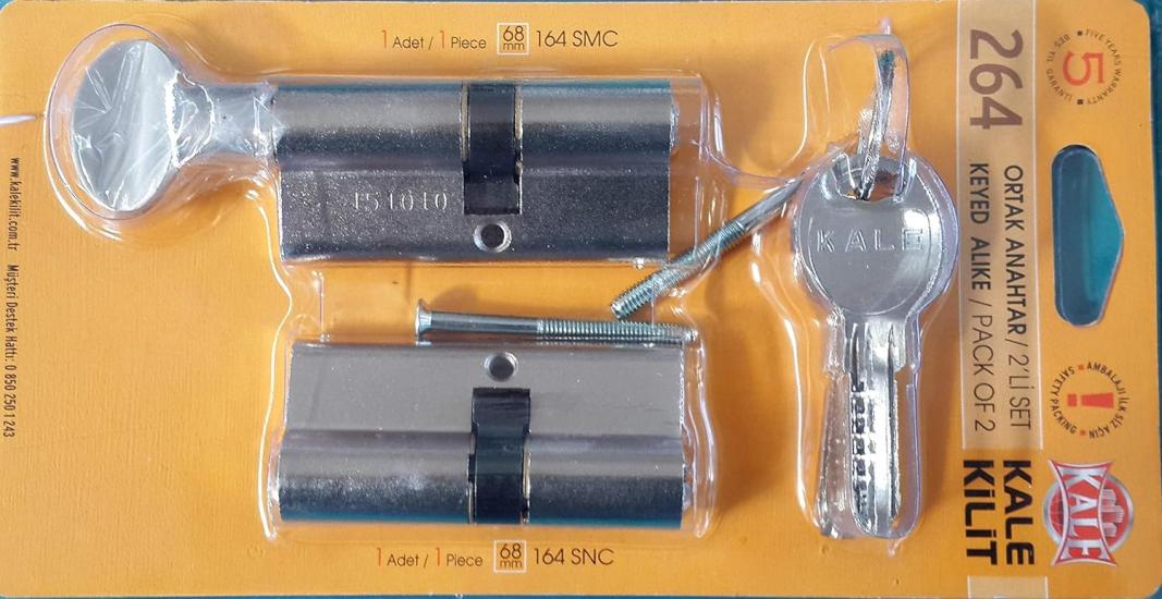 Kale Kilit 264 ikiz Barel Ortak Anahtarlı 